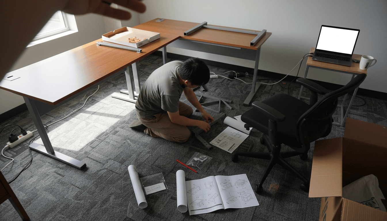 Dover: Assemble desk + chair (this week)