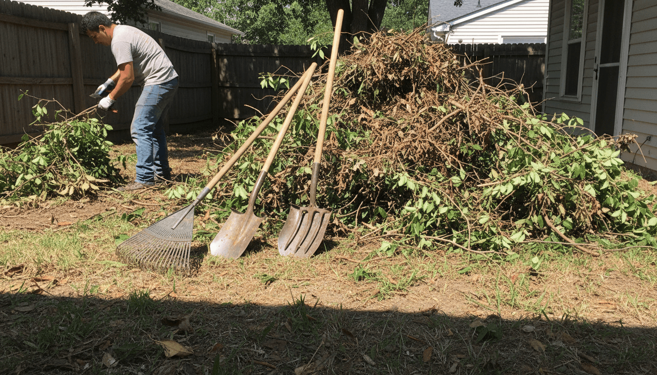 Broken Arrow: Trim hedges (front yard) (two-hour window)