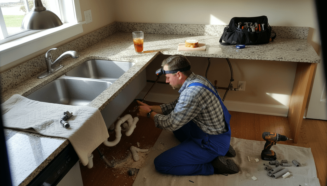 Durham: Unclog kitchen sink (this week)