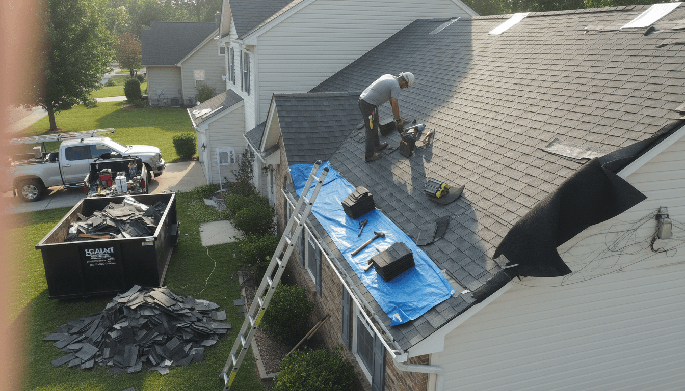 Edmond: Replace 6 shingles (this week)
