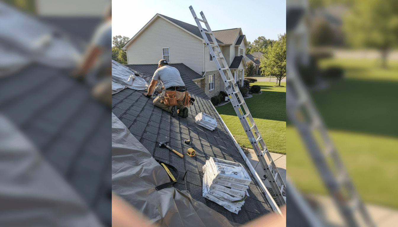 Lawrence: Minor roof leak check (simple, no surprises)